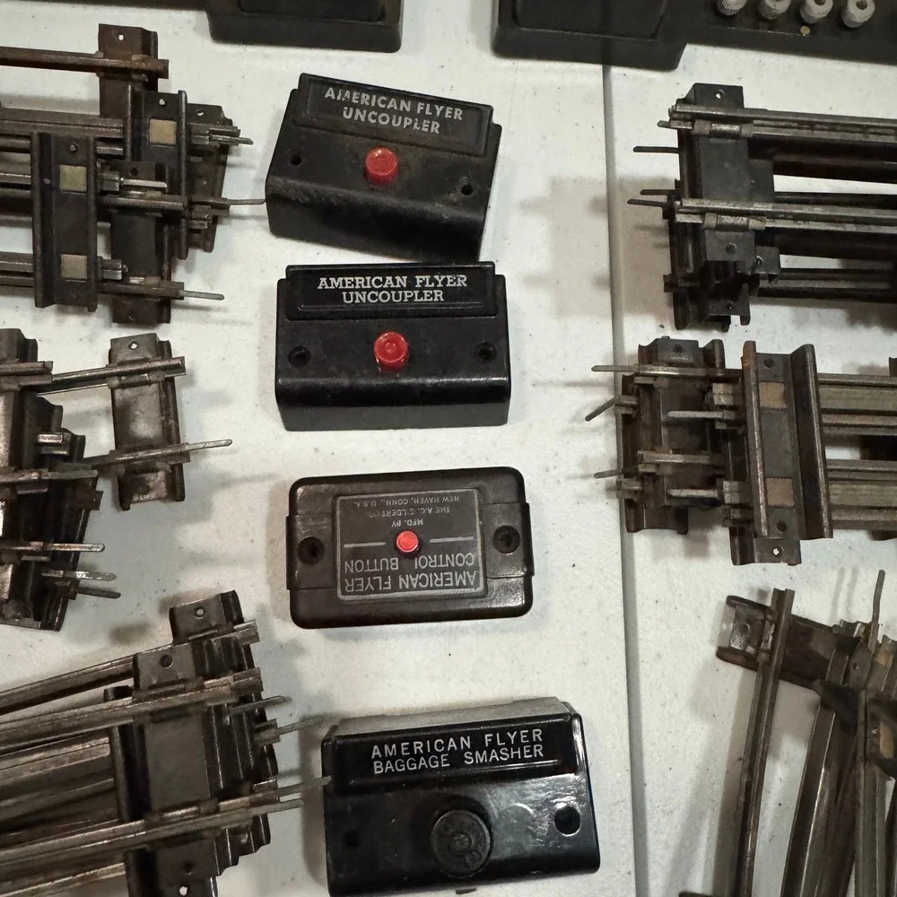 American Flyer S Gauge Track Lot 59 AC Gilbert Vintage Train Accessories Black